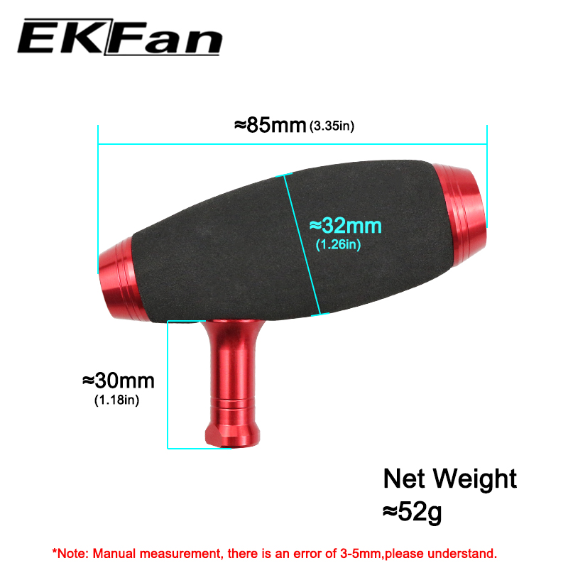 EKFan EVA T-bar Düğmesi Jiggin - Spincast Reel incelemesi ve fiyatı