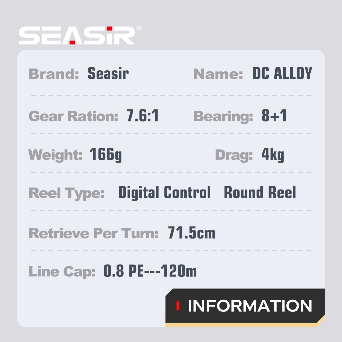 SEASIR DC Alaşımlı, Tamamı Met - Spincast Reel incelemesi ve fiyatı