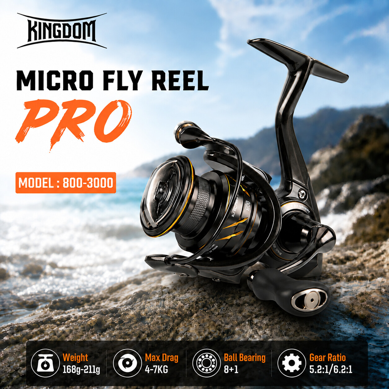 Kingdom Micro Fly Pro Balıkçıl - Abu Garcia Reel Max incelemesi ve fiyatı